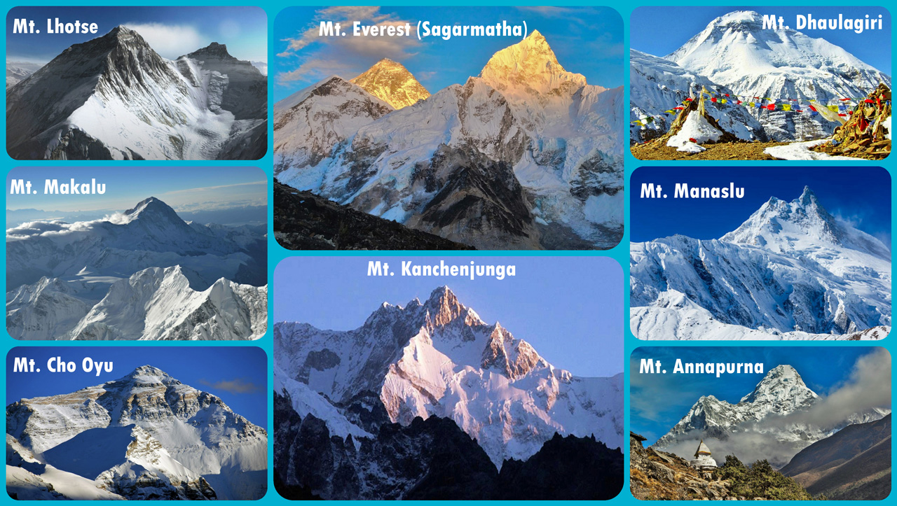 Eight Highest Mountains of Nepal